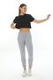 Step Black Women's Cotton Crop Loose T-shirt - 3