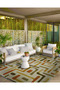 Bumareng Colorful Striped Themed Decorative Carpet and Washable Carpet Miravip9721 - 4