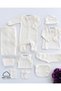 Enzo Natural 10-Piece Organic Hospital Discharge Set 100% Cotton Newborn Baby Girl