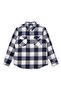 MEN'S PLAID SHIRT RELAXED FIT WESTERN GOUGH PLAID NAVAL A A1919-0037 - 5