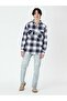 MEN'S PLAID SHIRT RELAXED FIT WESTERN GOUGH PLAID NAVAL A A1919-0037 - 6