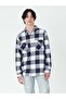 MEN'S PLAID SHIRT RELAXED FIT WESTERN GOUGH PLAID NAVAL A A1919-0037 - 2