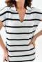 Women's Acrylic Fabric Shirt Collar Batwing Sleeve Sleeve Slit Detail Midi Dress 10097 - 2