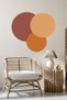Multicolored Bohemian Circle Wall Sticker - 4