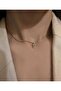 Stoned Letter Detailed Choker Necklace