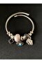 Pandor Charm Steel Bracelet Light Pink Footprint - 2
