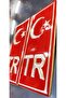 Tr Plate Chrome Sticker Set of 2 - Türkiye Plate Chrome Sticker - Türkiye Plate Chrome - 3