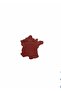 France Map Chrome Plated Colorful Stainless Metal Arma Emblem Adhesive - 3