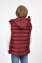 Burgundy Boys' Double Pocket Extra Fiber Filled Inflatable Vest - 8