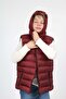 Burgundy Boys' Double Pocket Extra Fiber Filled Inflatable Vest - 4