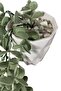 Artificial Flower Moblen Mica Diamond Pastel Green Eucalyptus Pendant in a White Pot - 3
