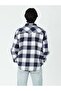 MEN'S PLAID SHIRT RELAXED FIT WESTERN GOUGH PLAID NAVAL A A1919-0037 - 4