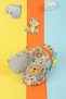 White Orange Polyurethane Sole Soft Slippers with Lion Figure for Children - Suitable for Daily Beach and Pool - 3