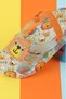 White Orange Polyurethane Sole Soft Slippers with Lion Figure for Children - Suitable for Daily Beach and Pool - 2