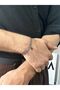 Silver Long Chain Men's Leaf Women's Bracelet Unisex Stainless Steel Does Not Tarnish Color Does Not Fade - 3