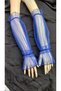 Cobalt Blue Pleated Ester - Long Tulle Sleeve - 7