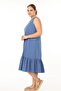 Vip Schık Women Plus Size Sleeveless Dress Indigo Sckwm21El01 - 7