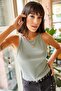 Women's Mint Green Strappy Camisole Body BDY-00000015 - 2