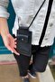 Women's Black Small Phone Bag Case with Shoulder Strap Hiking Bag with Card Compartment - 4