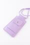 Women's Lilac Small Phone Bag Case with Shoulder Strap Hiking Bag with Card Compartment - 2