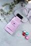 Women's Lilac Small Phone Bag Case with Shoulder Strap Hiking Bag with Card Compartment - 3