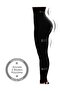 Women's Black High Waist Shaping Corset Leggings - 2