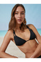 Triangle Bikini Top with Strap Detail and Embroidered