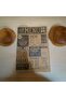 Self Patterned Oil Paper |   50 Pieces Vintage Newspaper Pattern Presentation Paper | - 2