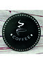Coffee Written Black Single Face Wooden Mdf Basket Tray - 3 Mm, 30 cm (2 Pieces) - 2