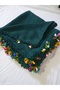Handmade Amulet Ribbon Embroidered, Beaded Writing, Scarf, Yemeni, Mevlüt Cover 4 Sides Embroidered