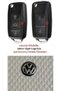 شعار فولكس فاجن سويتش 14 ملم شعار التحكم Vw (2 قطعة) 3c0837891