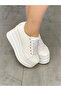 White Bridal Wedge High Heels Shoes for Brides 9cm Extremely Comfortable - 8