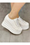 White Bridal Wedge High Heels Shoes for Brides 9cm Extremely Comfortable - 2