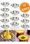 12 Pieces Dilahome Stainless Mini Cake Mold, Cupcake, Tart, Tartolet, Brownie, Topcakes, Muffin Mold
