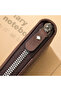 Men’s Short Tri-Fold Wallet with Large Capacity, Retro Style and Personalized Zipper - 5