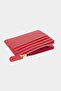 3603 Genuine Leather Coin Compartment Zippered Women's Men's Wallet Card Holder Red - 4