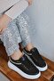 Glam Comfortable Sole Stone Detailed Lace-Up Women's Sneakers - 4