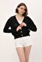 Women's Openwork Knitwear Cardigan - 2