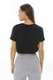Step Black Women's Cotton Crop Loose T-shirt - 5