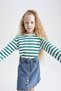Girl's Crew Neck Print Long Sleeve T-Shirt Y3808A622Au - 7