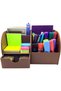 Organizer Efsun Drawers Leather Tan 27X15X15 cm Desktop Organizer - 3