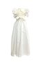 Lace White Cotton Girl's Long Dress - 7