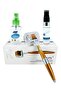 White Dermaroller 1.00mm Disinfectant Gift 192 Titanium Needles Gold Derma Roller 1.00-1.49 mm 0-19 - 2