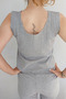 Women's Ribbed Thin Fabric Casual Camisole Strap Blouse - 2