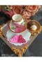 butterfly detail fuchsia cocktail napkin and presentation napkin 1 piece