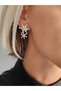 Snowflake Model Crystal Stone Earrings - 2