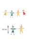 Hand in hand children grow decoration 12 pieces - 2