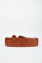 Women's Lotus Tan Baguette Wallet Design Faux Leather Snap Closure Hand and Shoulder Bag - 4