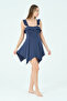 Ruffled Strappy Dress Swimsuit - 5