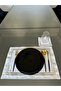 2-Row Embroidered Placemat and Cocktail Napkin Set (6 Pieces) - 2